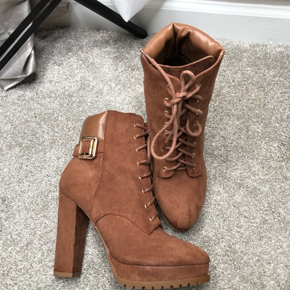 Just Fab Block Boot Heels - image 1